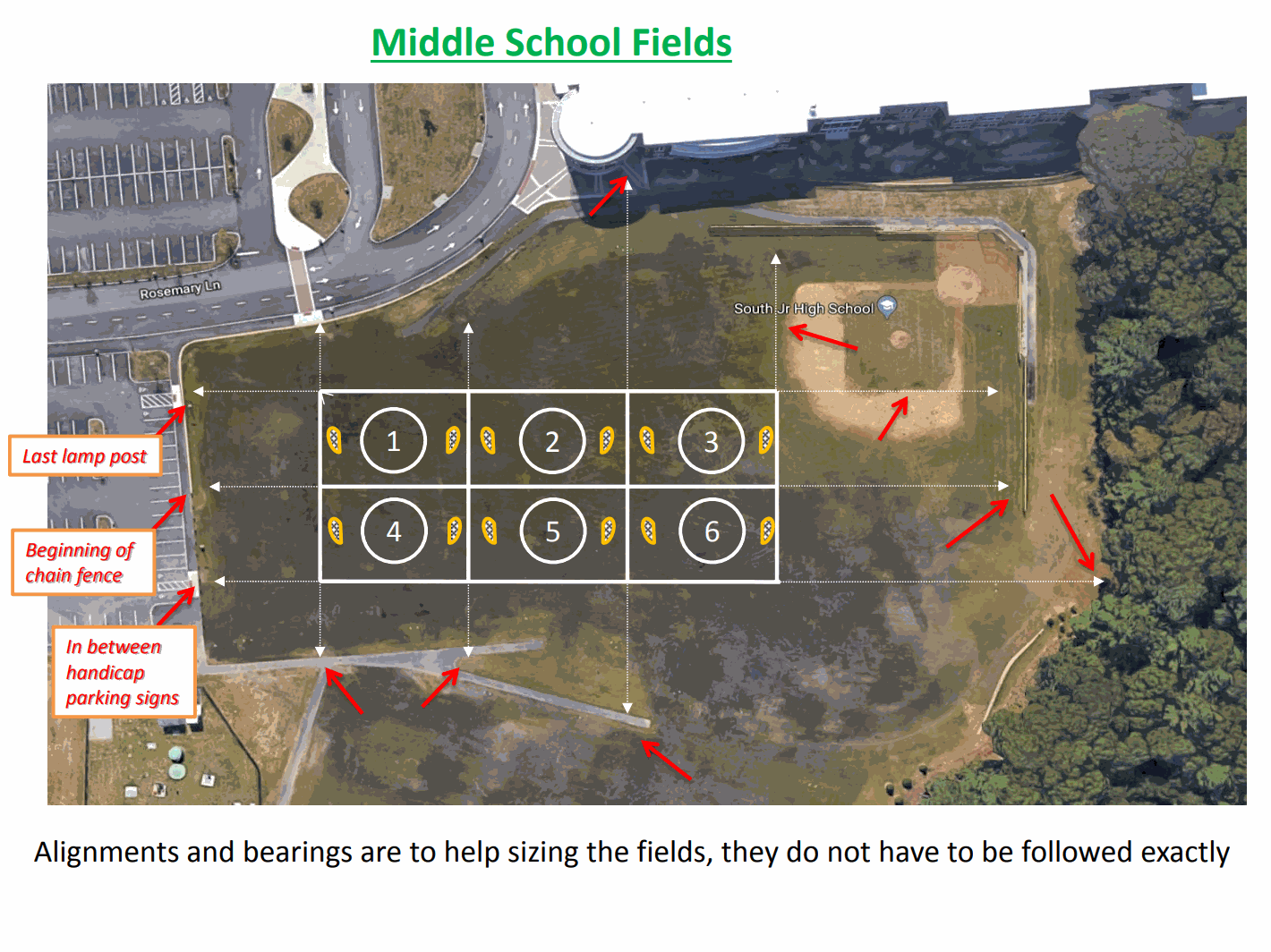 Lamp Park Field Map In-Town Fields