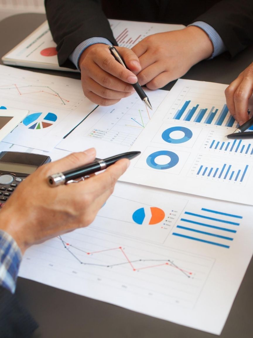 strategy session over business numbers