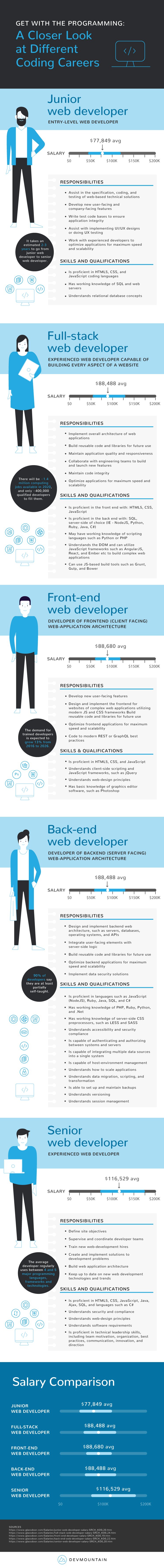 Infographic: A Closer Look at Different Coding Careers