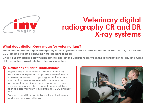 Veterinary Digital Radiography: What is it? X-ray technology explained.
