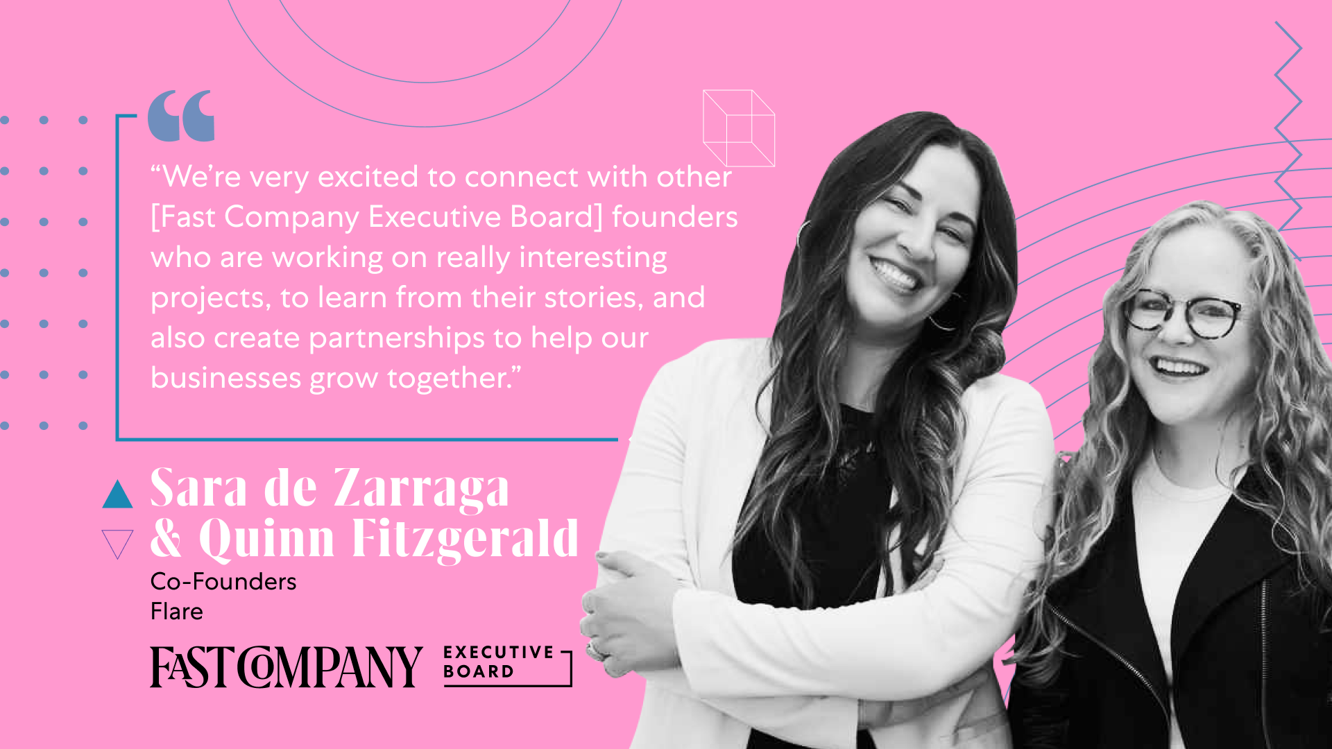 Connecting With Founders Entices Quinn Fitzgerald and Sara de Zarraga