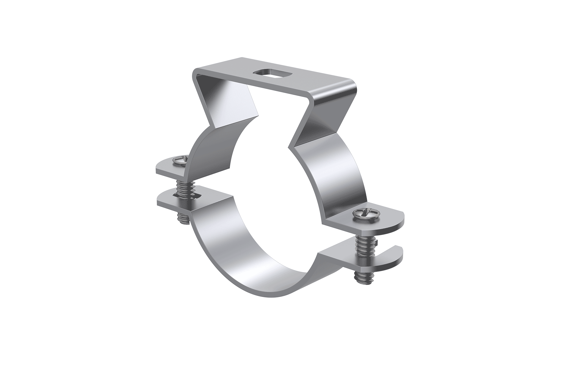 Montageclip aus Edelstahl V2A (2er-Set)